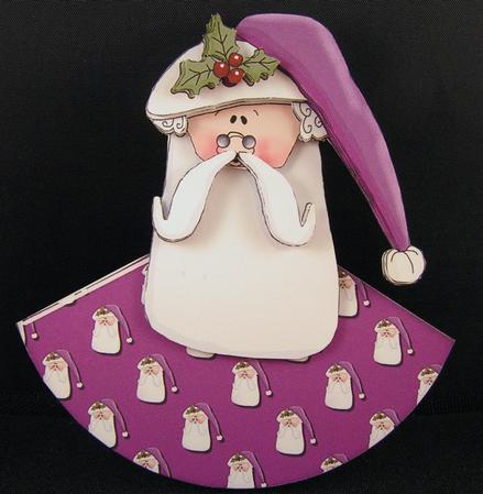 Contemporary Santa Wobble Card by Melanie Brewin