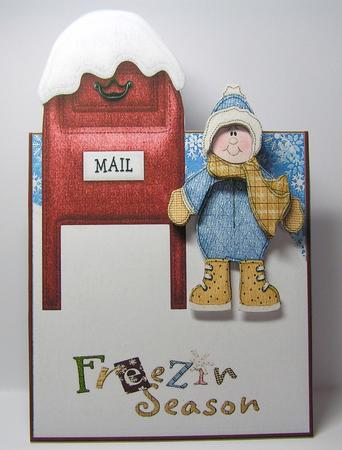 Freezin Season Over the Edge Decoupage by Melanie Brewin