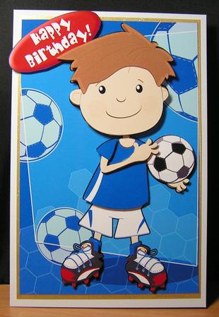 Football Boy Blue. by Melanie Brewin