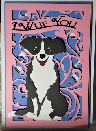 I Wuf You card topper by MELLONIE-DAWN ADAMS