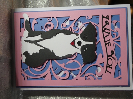 I Wuf You card topper by MELLONIE-DAWN ADAMS