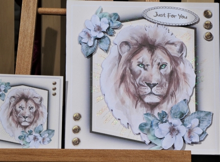 8x8 , Gorgeous Star Lion by MELLONIE-DAWN ADAMS