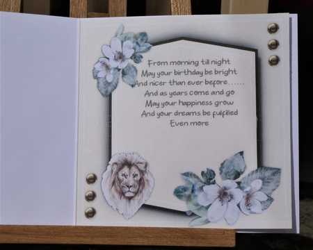8x8 , Gorgeous Star Lion by MELLONIE-DAWN ADAMS
