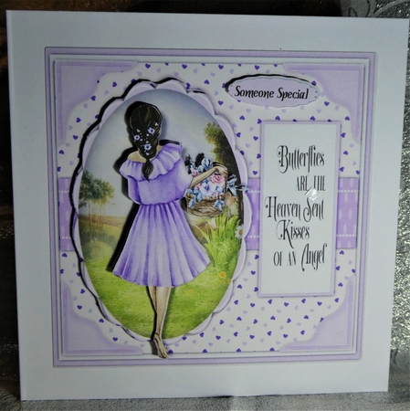 7x7 Butterfly Wishes and Angels Kisses by MELLONIE-DAWN ADAMS