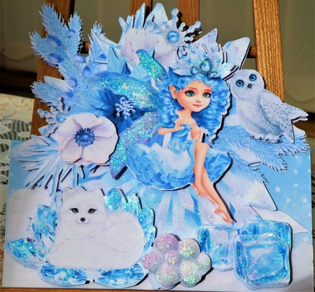 Fairy N-ice Shaped Card and Envelope Kit. by MELLONIE-DAWN ADAMS
