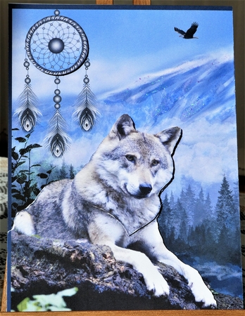 Wolf-Fold Back by MELLONIE-DAWN ADAMS