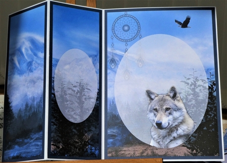 Wolf-Fold Back by MELLONIE-DAWN ADAMS