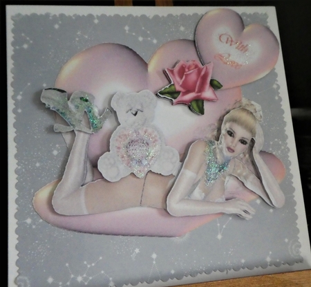 Ready Teddy Love Decoupage Sheet by MELLONIE-DAWN ADAMS
