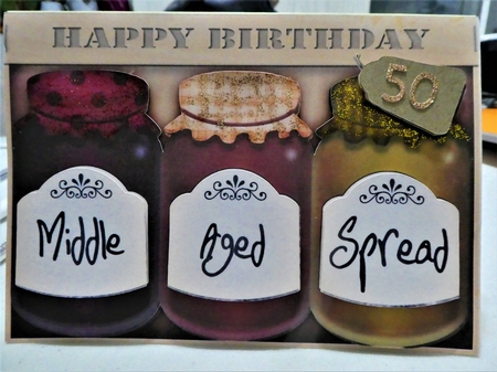 A4 Novelty Middle Aged 60th Birthday Jams N Chutney Topper by MELLONIE-DAWN ADAMS