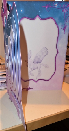 Fantasy Unicorn A5 Corner Card & Decoupage Mini Kit by MELLONIE-DAWN ADAMS