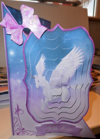 Fantasy Unicorn A5 Corner Card & Decoupage Mini Kit by MELLONIE-DAWN ADAMS