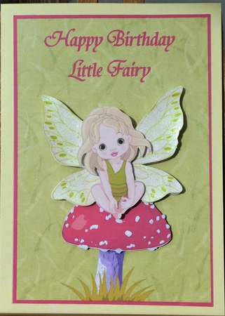 Happy Birthday Little Fairy Topper & Decoupage by MELLONIE-DAWN ADAMS
