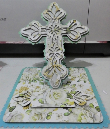 819 Cross Easel by MELLONIE-DAWN ADAMS