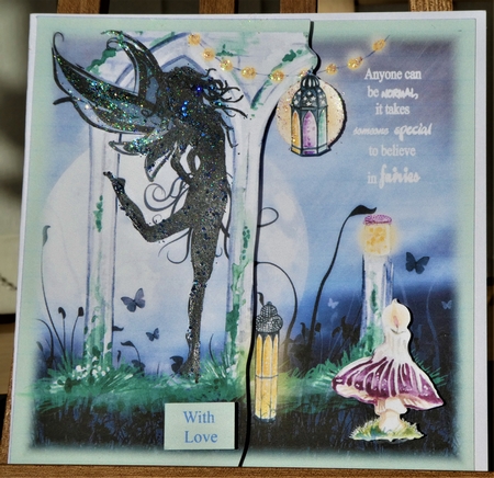 Fairy Silhouette in the Moonlight by MELLONIE-DAWN ADAMS