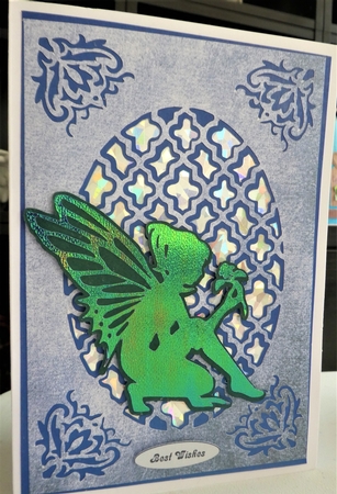 Fairy on fancy background 2 by MELLONIE-DAWN ADAMS