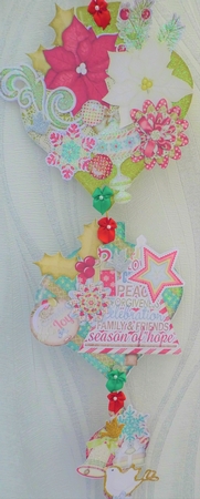Peace & Joy Hanging Baubles Trio by MELLONIE-DAWN ADAMS