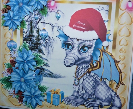 Merry Christmas Baby Dragon-ling 1 by MELLONIE-DAWN ADAMS