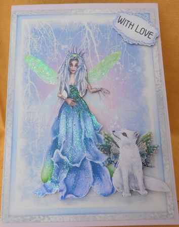 Fantasy Grotto - A5 card front with decoupage by MELLONIE-DAWN ADAMS