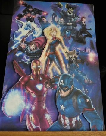 The Avengers End Game 3 Quick Card by MELLONIE-DAWN ADAMS