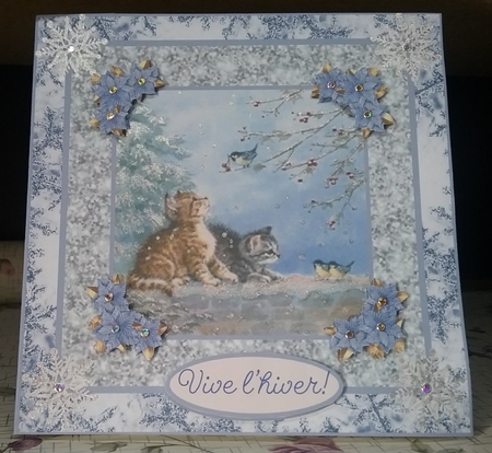 Kittens Winter by Micheline Saillant
