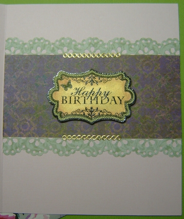 Lilac Dragonfly Card Front by Micheline Saillant