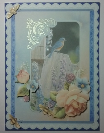 The Moonlight Fairy and Autumn Bouquet - left insert by Micheline Saillant