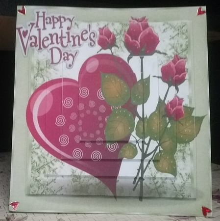 Valentines Surprise in that pink heart shaped box 8x8 by Misha Saillant