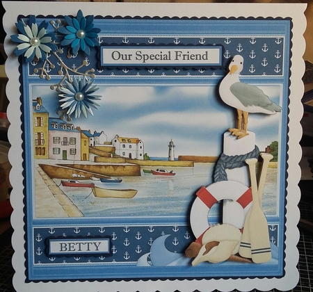 HARBOUR VIEW 7.5 Decoupage Ages & Insert Mini Kit by Michelle Bee