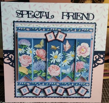 MEADOW FLOWERS 7.5 Alphabet and Age Quick Card Kit Create Any Name by Michelle Bee