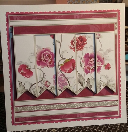 ORIENTAL FLORAL 7.5 Alphabet and Age Quick Card Kit Create Any Name by Michelle Bee