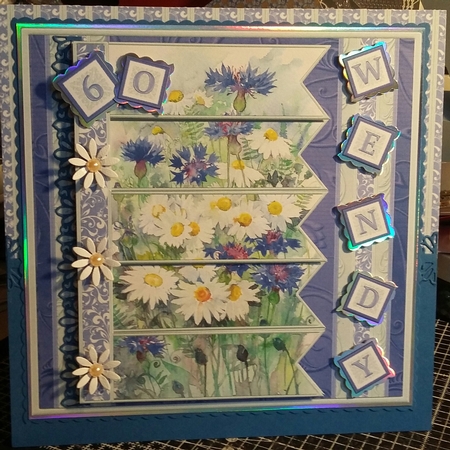 MEADOW FLORALS 7.5 Alphabet and Age Quick Card Kit Create Any Name by Michelle Bee