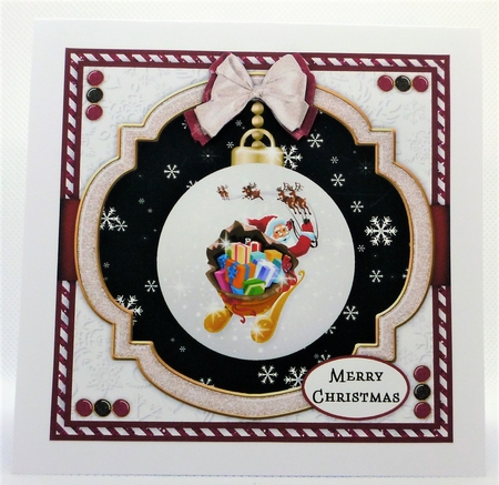 Santa Bauble5 Quick Card by Michelle Chivers
