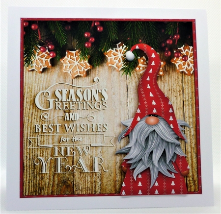 A Christmas Gnome Card Front Mini Kit-1 by Michelle Chivers