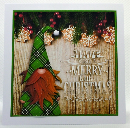 A Christmas Gnome Card Front Mini Kit-4 by Michelle Chivers