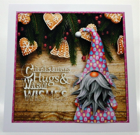 A Christmas Gnome Card Front Mini Kit-6 by Michelle Chivers