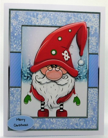 Santas Little Helper in a Red Hat  by Michelle Chivers