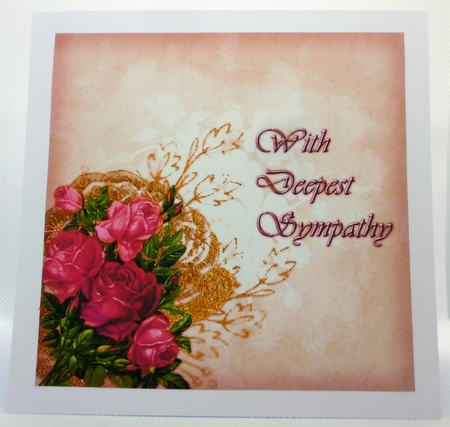 Insert Vintage Roses Sympathy 4 by Michelle Chivers