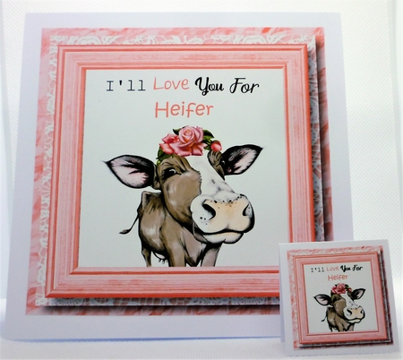 Love You For Heifer 8x8 by Michelle Chivers