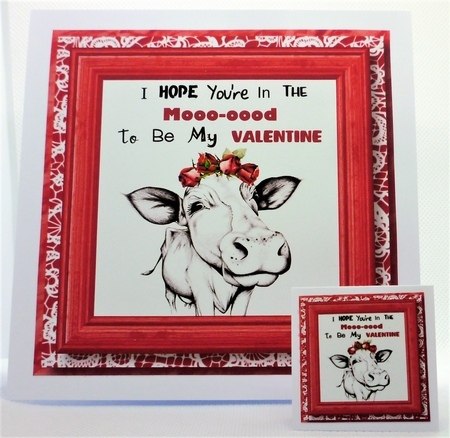 In The Mooo-oood Valentine 8x8 by Michelle Chivers