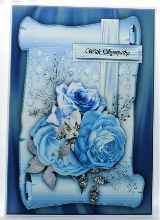 A5 Vintage Sympathy Roses by Michelle Chivers