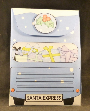 3D Christmas Santa Express Gift Bag Mini Kit by Michelle Chivers