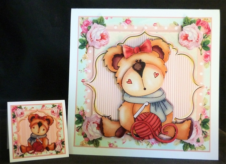 Love to Crochet Card Front Kit by Michelle Chivers