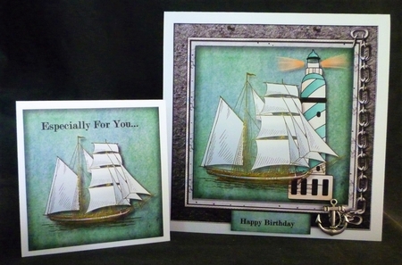 Male Card Sailship by Michelle Chivers