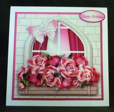 Luscious Roses - Windowbox Card Mini Kit by Michelle Chivers