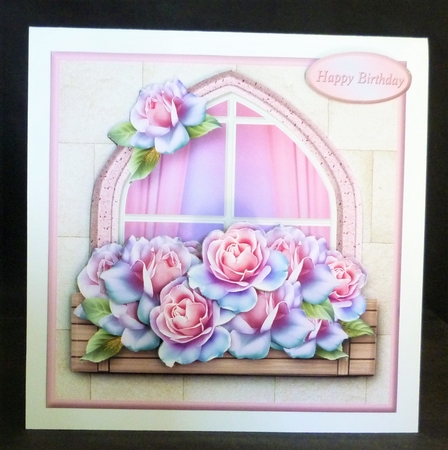Rose Profusion - Windowbox Card Mini Kit by Michelle Chivers