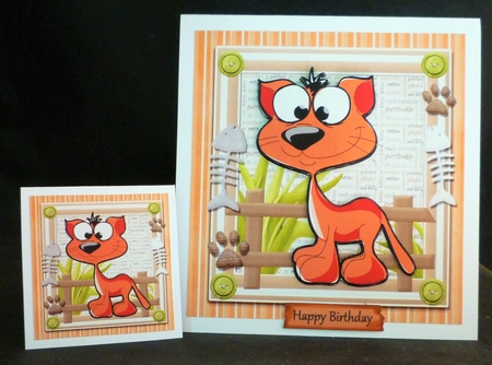 Adorable Cat 8x8 Mini Kit by Michelle Chivers