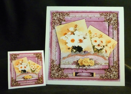 Springtime Cardtopper with matching Inlet 877 by Michelle Chivers