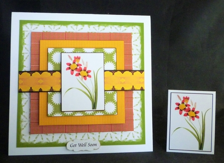 8x8 Flower Layers Card 1 by Michelle Chivers