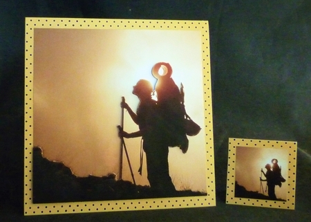 Sport - Climbing Because Its There 4 - 3D Decoupage  + Insert & Tag by Michelle Chivers