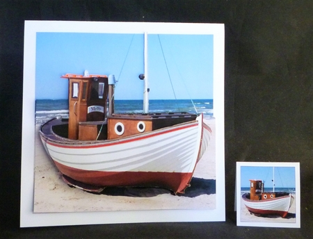 Boats - Fishing Boat 2 - 3D Decoupage + Insert & Tag by Michelle Chivers